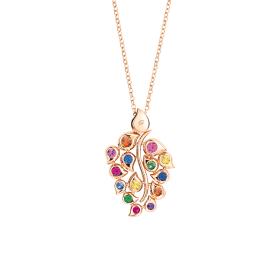 Tamara Comolli SNOWFLAKES Anhänger Leaf Classic 'Candy' P-SF-L-ClCan-rg