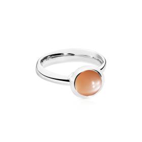 Tamara Comolli BOUTON Ring small Brauner Mondstein R-BOU-s-MoBr-wg