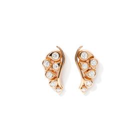 Tamara Comolli SNOWFLAKES Leaf Classic Earrings E-SF-L-Cl-rg