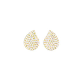 Tamara Comolli SIGNATURE Large Ohrringe mit Diamant Pavé E-Sig-l-p-yg