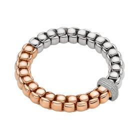 FOPE Luna zweifarbiges Armband mit Pavé Diamanten 52107B2_PB_1_XBX_0XS