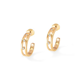 Messika Move Classique Hoop Ohrringe 04407-YG