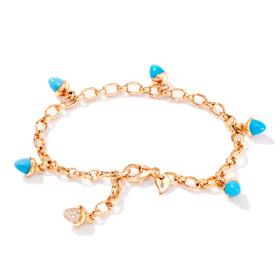 Tamara Comolli MIKADO Armband Charm Türkis B-MC-Ch-Tur-p-rg
