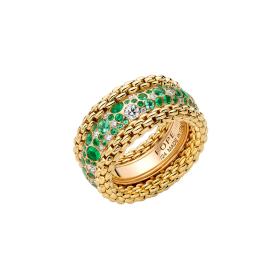 FOPE Bubble Ring mit Diamanten und Smaragden 71208AX_P6_G_XRX_140