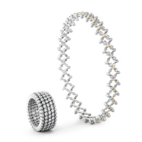 Serafino Consoli Serafino Multi-Size Ring und Armband S.RB 5M2 WG WD