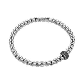FOPE Eka Flex'it Armband mit schwarzen Diamanten 72110BX_PN_B_X1X_0XS