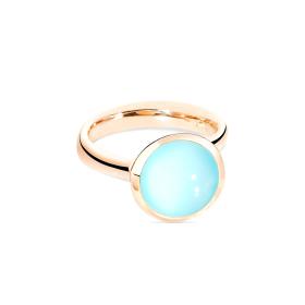 Tamara Comolli BOUTON Ring large Aqua Chalcedon R-BOU-l-ChAq-rg