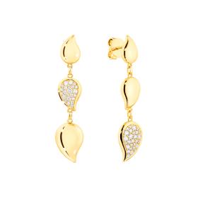 Tamara Comolli SIGNATURE Ohrringe Wave mit Diamant Pavé E-Sig-Wave-3-p-yg