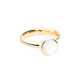 Tamara Comolli BOUTON Ring small Cacholong R-BOU-s-Cach-yg
