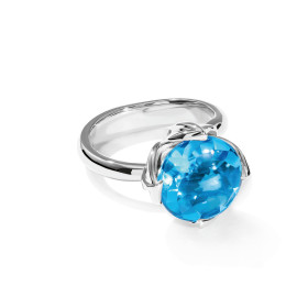 Tamara Comolli TULIP Ring Large mit Swiss Topas R-TUL-l-ToSw-wg