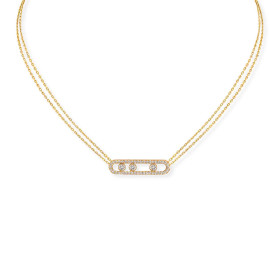 Messika Move Classique Pavé Halskette 03994-YG