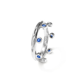 Tamara Comolli GYPSY Crown Brilliant Cut Ring 'Ocean'  R-Gyp-C-Br-Oce-wg