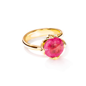 Tamara Comolli TULIP Small Ring mit rosa Turmalin R-TUL-s-TuRo-yg