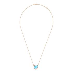 Tamara Comolli SIGNATURE Halskette 2 Drops N-Sig-2Dr-ToSw-p-rg