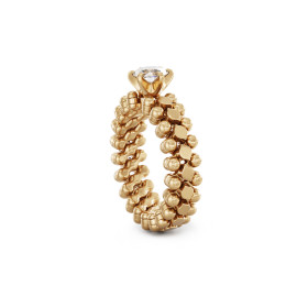 Serafino Consoli Brevetto Solitaire Multi-Size Ring RMS SL WD 050 3N2 RG
