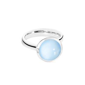 Tamara Comolli BOUTON Ring large Chalcedon R-BOU-l-ChBl-wg