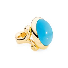 Tamara Comolli HIPPIE GLAM Ring large Türkis R-HG-l-Tur-yg