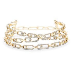 Messika Move Link 3 Rows Halskette 14437-YG