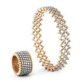 Serafino Consoli Brevetto Multi-Size Ring und Armband S.RB 7M2 RWG WD