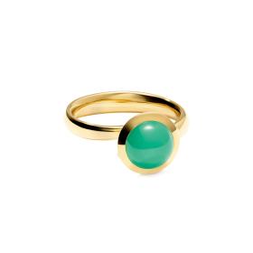 Tamara Comolli BOUTON Ring small Chrysoprase R-BOU-s-Chry-yg
