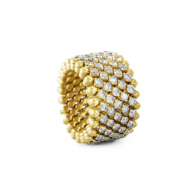 Serafino Consoli Brevetto Multi-Size Ring RMS 7M2 YG RIVIERA