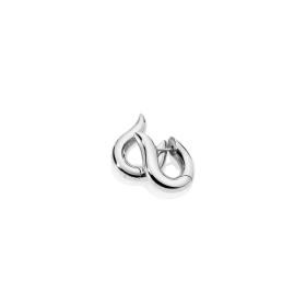 Tamara Comolli SIGNATURE Hoop Ohrringe small 18 K Weißgold E-Ho-s-wg