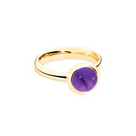 Tamara Comolli BOUTON Ring small Amethyst R-BOU-s-Am-yg