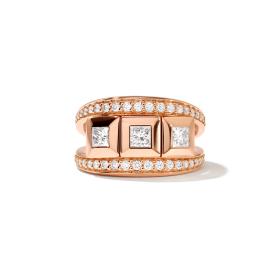 Tamara Comolli CURRICULUM VITAE Ring 3 mit Diamant Pavé - medium R-CV3-s-Pr-p-rg