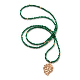 Tamara Comolli INDIA Halskette Malachite N-IND-Mal-Dre-rg