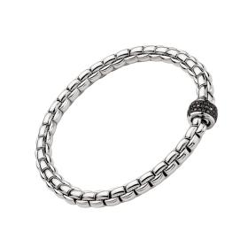 FOPE Eka Flex'it Armband mit schwarzen Diamanten 70405BX_PN_B_X1X_0XS