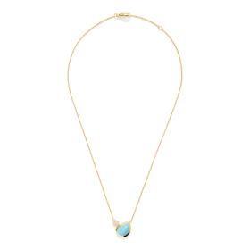 Tamara Comolli SIGNATURE Halskette 2 Drops  N-Sig-2Dr-Tur-p-yg