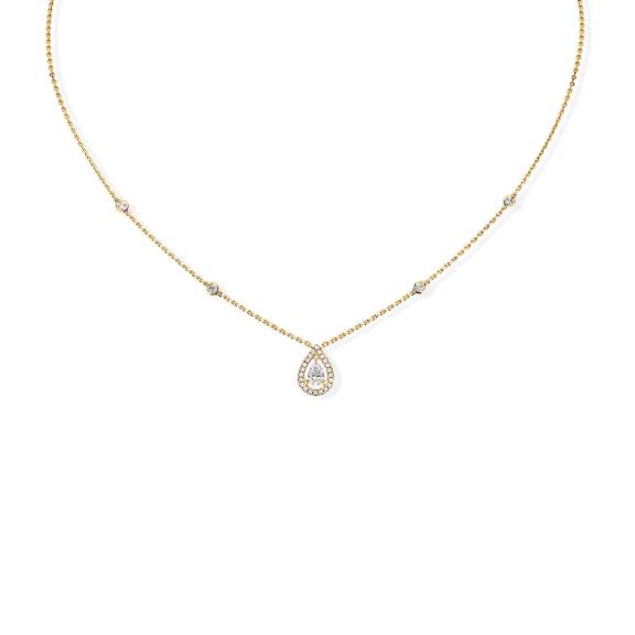 Messika-Joy Diamant Poire Collier-05224-YG