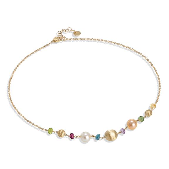 Marco Bicego-Africa Gemstone Halskette-CB2323 PL MIX02 Y