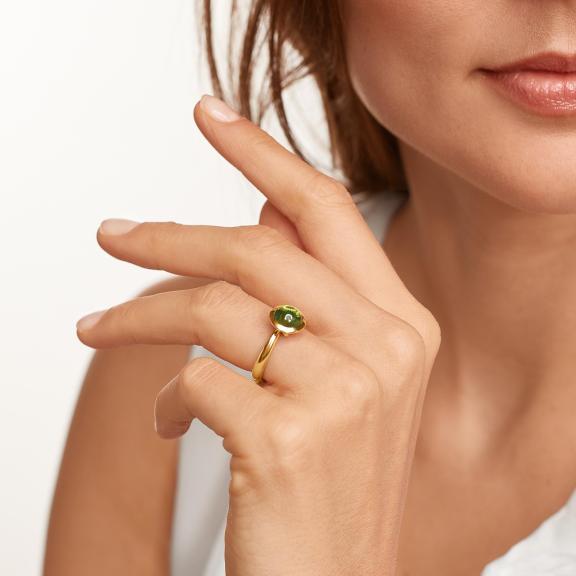 Tamara Comolli-BOUTON Ring small Peridot-R-BOU-s-Per-yg-4