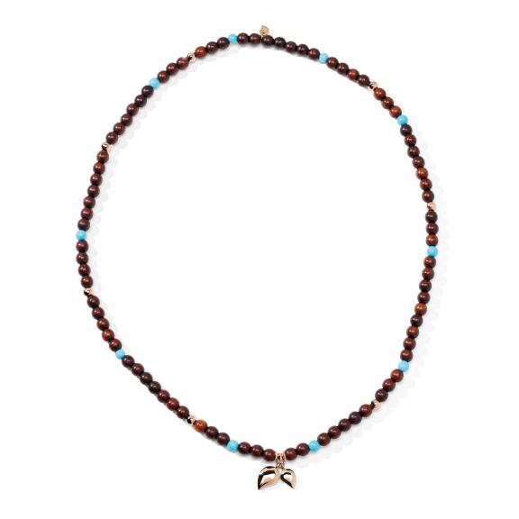 Tamara Comolli-INDIA Armband Snake Wood Türkis-B-IND-SWTur-3-m-rg-1