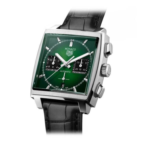 TAG Heuer-Monaco mit grünem Zifferblatt-CBL2116.FC6497-2