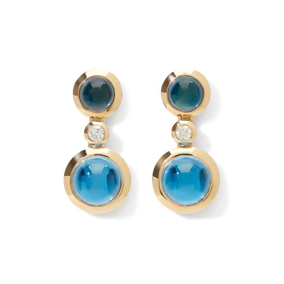 Tamara Comolli-BOUTON 2 Cabochon Ohrringe Sky-E-BOU-2-Sky-Cl-yg-1