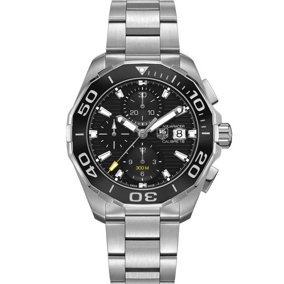 TAG Heuer-AQUARACER CALIBRE 16 DAY-DATE AUTOMATIK-CHRONOGRAPH 300 M - 43MM-CAY211A.BA0927