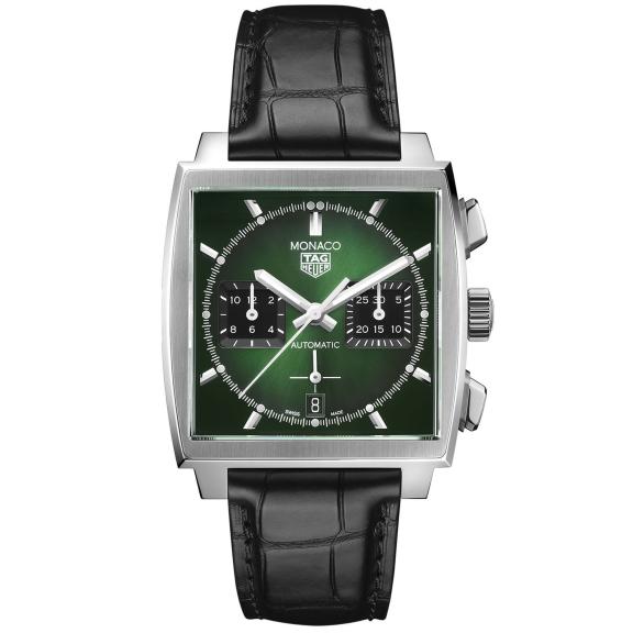 TAG Heuer-Monaco mit grünem Zifferblatt-CBL2116.FC6497-1