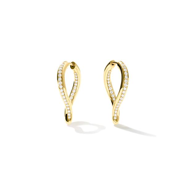 Tamara Comolli SIGNATURE Ohrringe Hoop Drop  (Ref: E-Sig-Ho-TDr-p-yg)