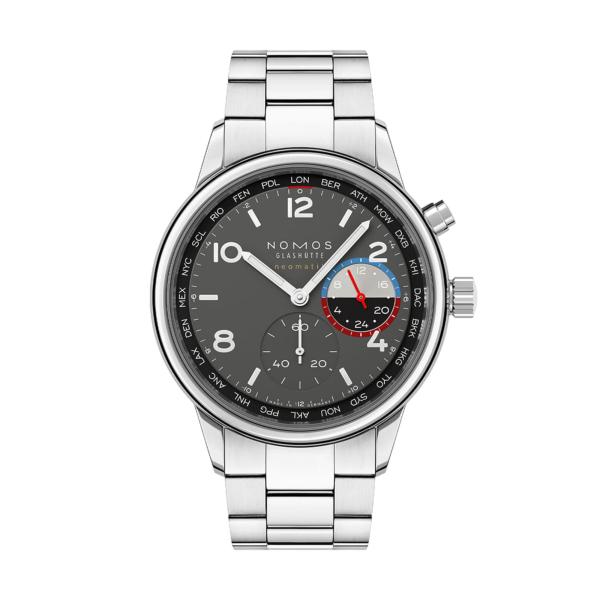 NOMOS Glashütte Club Sport Neomatik Weltzeit Volcano (Ref: 790.S1)