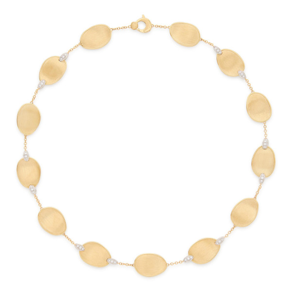 Marco Bicego Lunaria Diamonds Halskette (Ref: CB2099 B YW)
