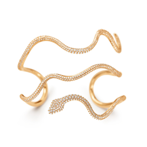 Ole Lynggaard Copenhagen Snakes-Armreif In Pavé-Fassung (Ref: A3140-401)