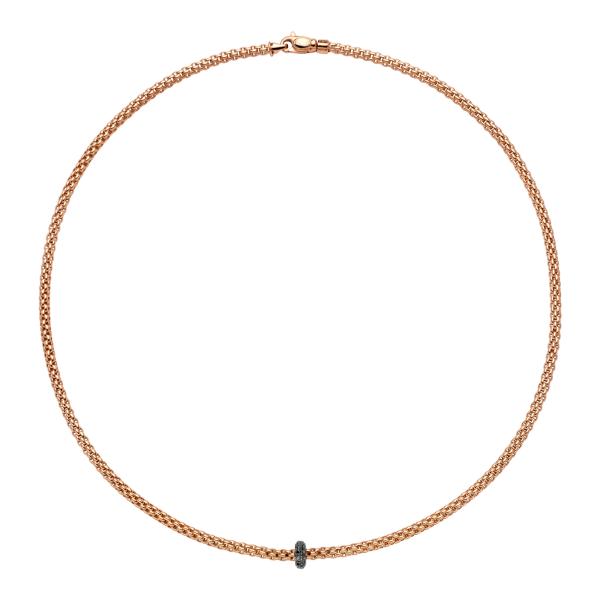 FOPE Prima Halskette mit schwarzen Diamanten (Ref: 74508CX_BN_R_X1X_043)