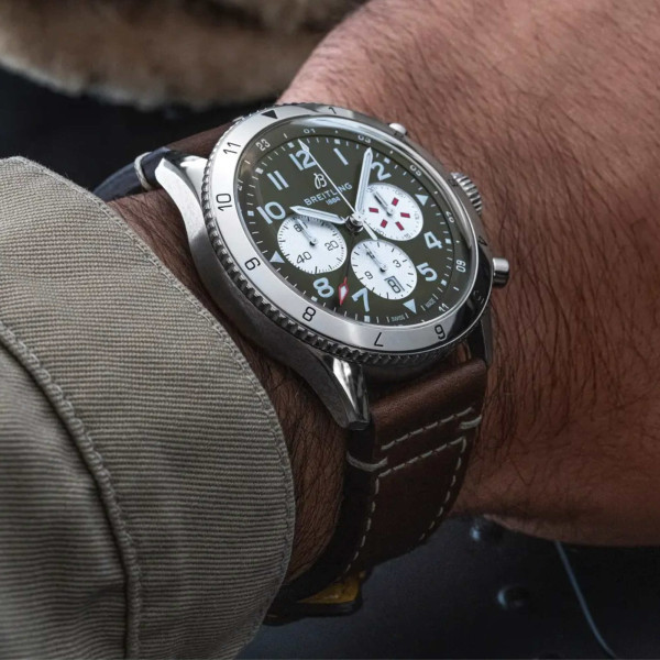 Breitling Super AVI B04 Chronograph GMT 46 Curtiss Warhawk (Ref: AB04452A1L1X1)