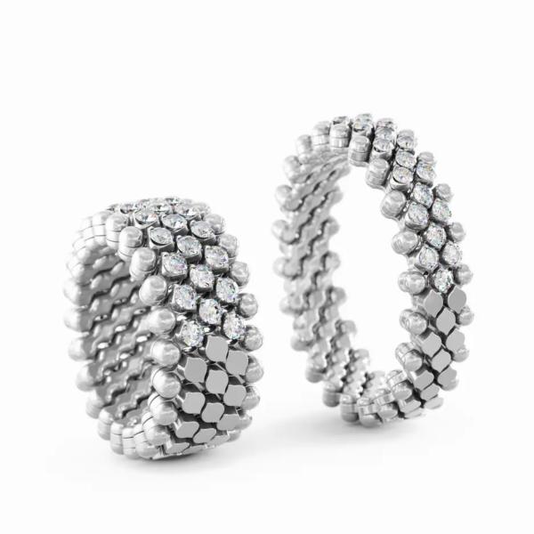 Serafino Consoli Brevetto Multi-Size Ring (Ref: RMS 5HM2 WG WD)