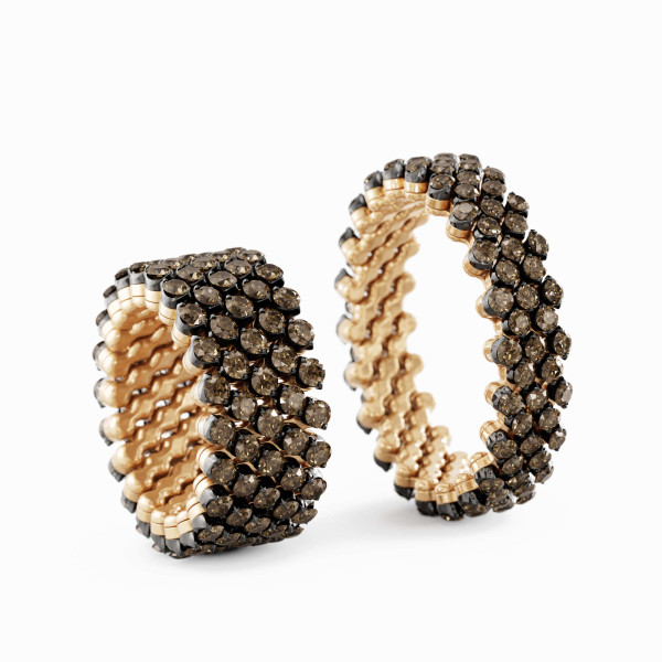 Serafino Consoli Brevetto Multi-Size Ring (Ref: RMS 5F2 RBG BRD)