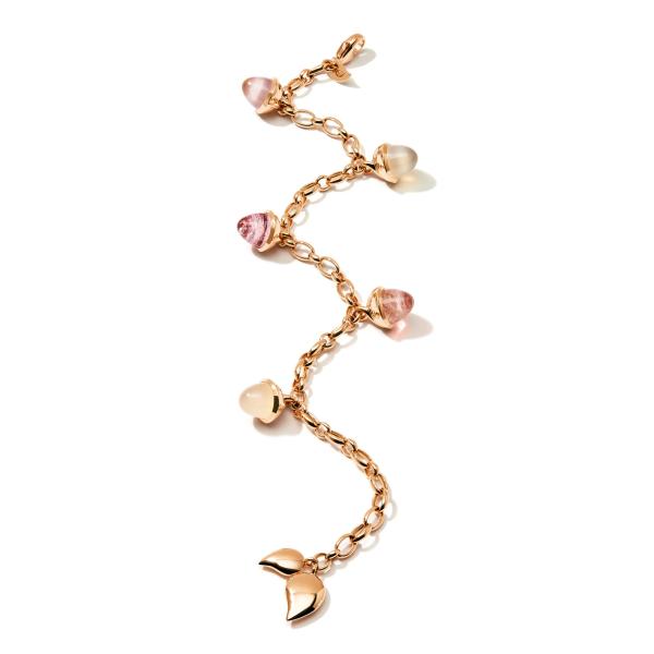 Tamara Comolli MIKADO Flamenco Charm Armband Blush (Ref: B-MFL-Ch-Blu-rg)