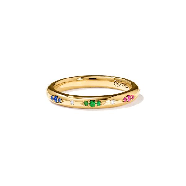 Tamara Comolli GYPSY Bandring Pavé  'Candy' (Ref: R-Gyp-B-CanP-yg)