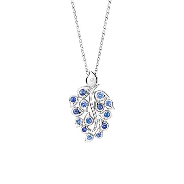 Tamara Comolli SNOWFLAKES  Leaf Anhänger Classic  (Ref: P-SF-L-ClSky-wg)